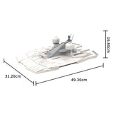 MOC - 230069 1/38 Scale Ultra MEGA Yacht - Part 11 Module 18 Hardtop Klemmbausteine - LesDiy - Klemmbausteine