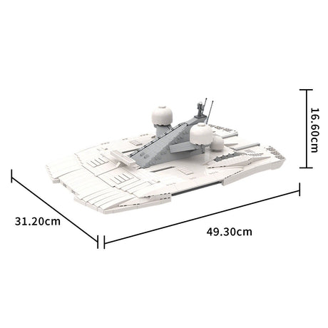 MOC - 230069 1/38 Scale Ultra MEGA Yacht - Part 11 Module 18 Hardtop Klemmbausteine - LesDiy - Klemmbausteine