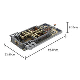 MOC - 230069 1/38 Scale Ultra MEGA Yacht - Part 7 Module 14 Deck 3 Stern Klemmbausteine - LesDiy - Klemmbausteine
