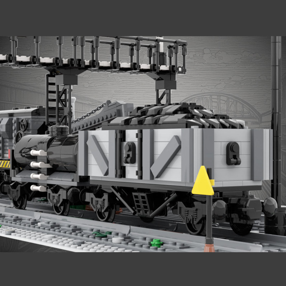 MOC - 230845 Freight Yard Klemmbausteine - LesDiy - Klemmbausteine