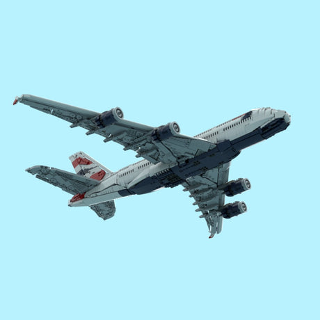 MOC - 231606 British Airways Airbus A380 Klemmbausteine - LesDiy - Klemmbausteine