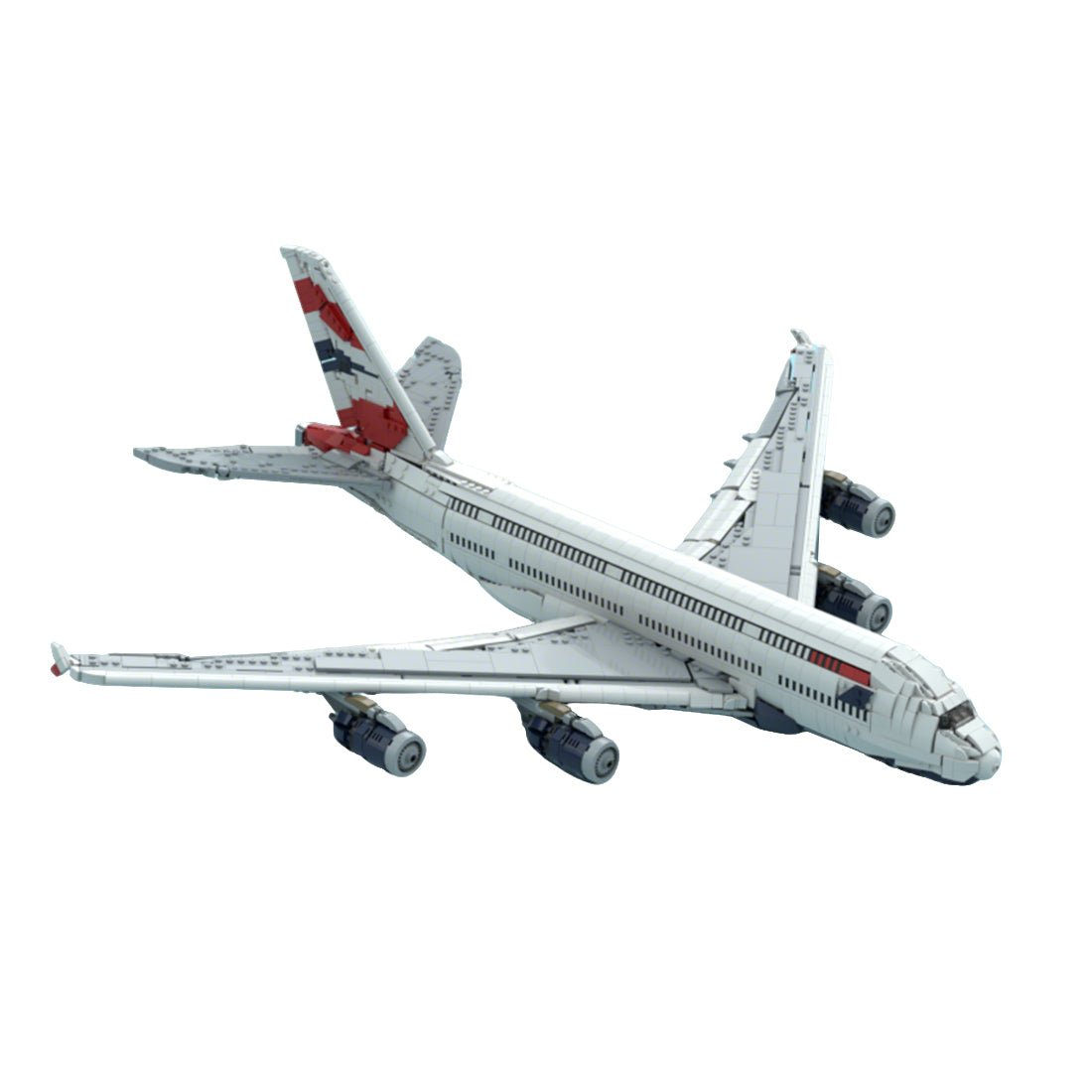 MOC - 231606 British Airways Airbus A380 Klemmbausteine - LesDiy - Klemmbausteine