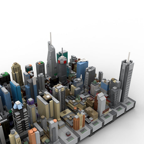 MOC - 231668 1/2000 Scale New York Midtown Broadway Theatre District Klemmbausteine - LesDiy - Klemmbausteine