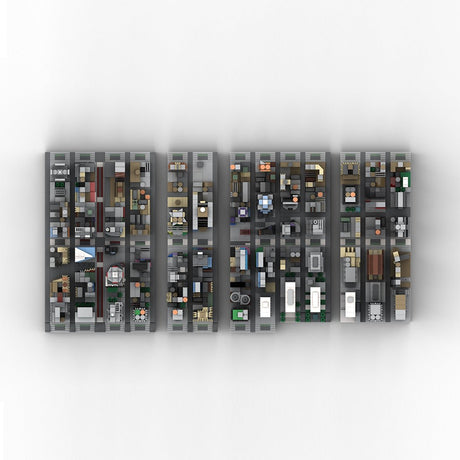 MOC - 231668 1/2000 Scale New York Midtown Broadway Theatre District Klemmbausteine - LesDiy - Klemmbausteine