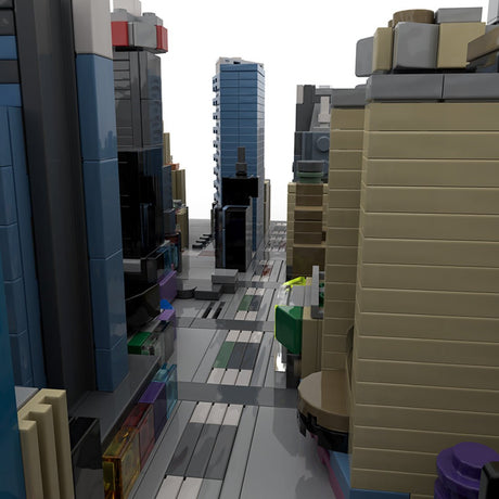 MOC - 231668 1/2000 Scale New York Midtown Broadway Theatre District Klemmbausteine - LesDiy - Klemmbausteine