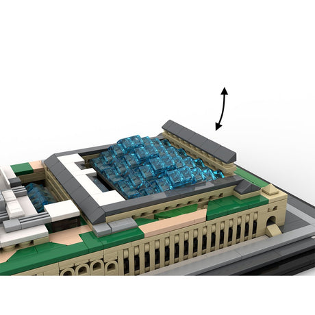 MOC - 231668 Moynihan Train Hall 1:800 Scale - NYC Klemmbausteine - LesDiy - Klemmbausteine