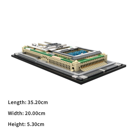 MOC - 231668 Moynihan Train Hall 1:800 Scale - NYC Klemmbausteine - LesDiy - Klemmbausteine