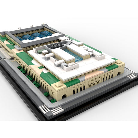 MOC - 231668 Moynihan Train Hall 1:800 Scale - NYC Klemmbausteine - LesDiy - Klemmbausteine