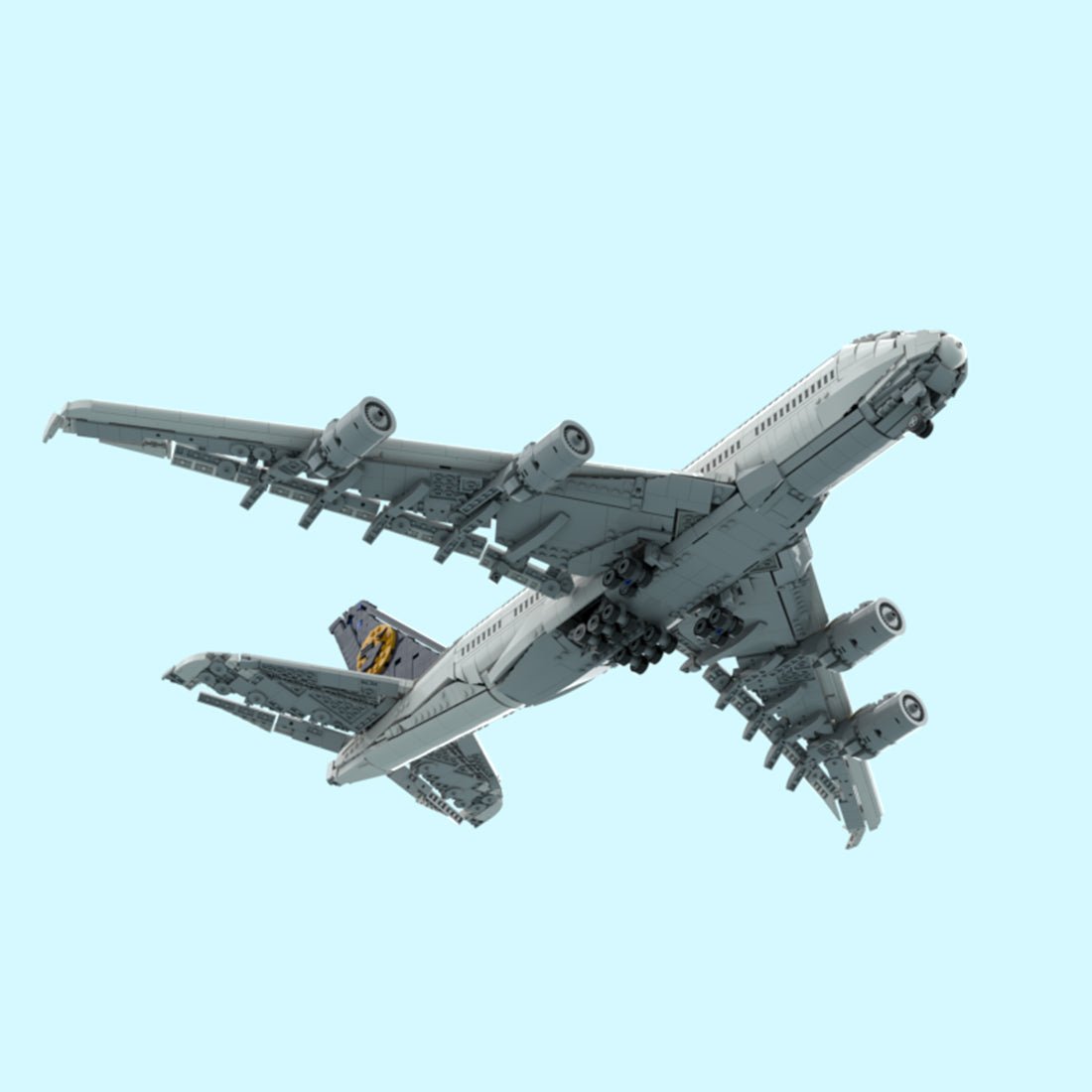 MOC - 231917 Lufthansa Airbus A380 Klemmbausteine - LesDiy - Klemmbausteine