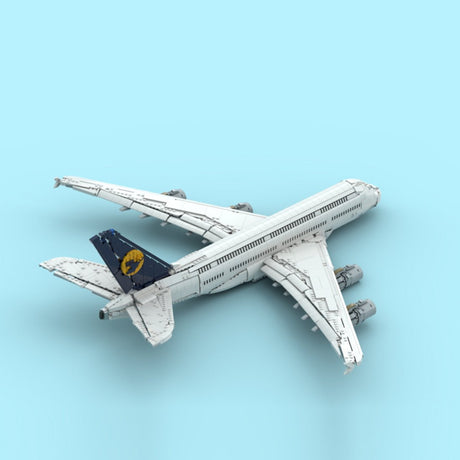 MOC - 231917 Lufthansa Airbus A380 Klemmbausteine - LesDiy - Klemmbausteine
