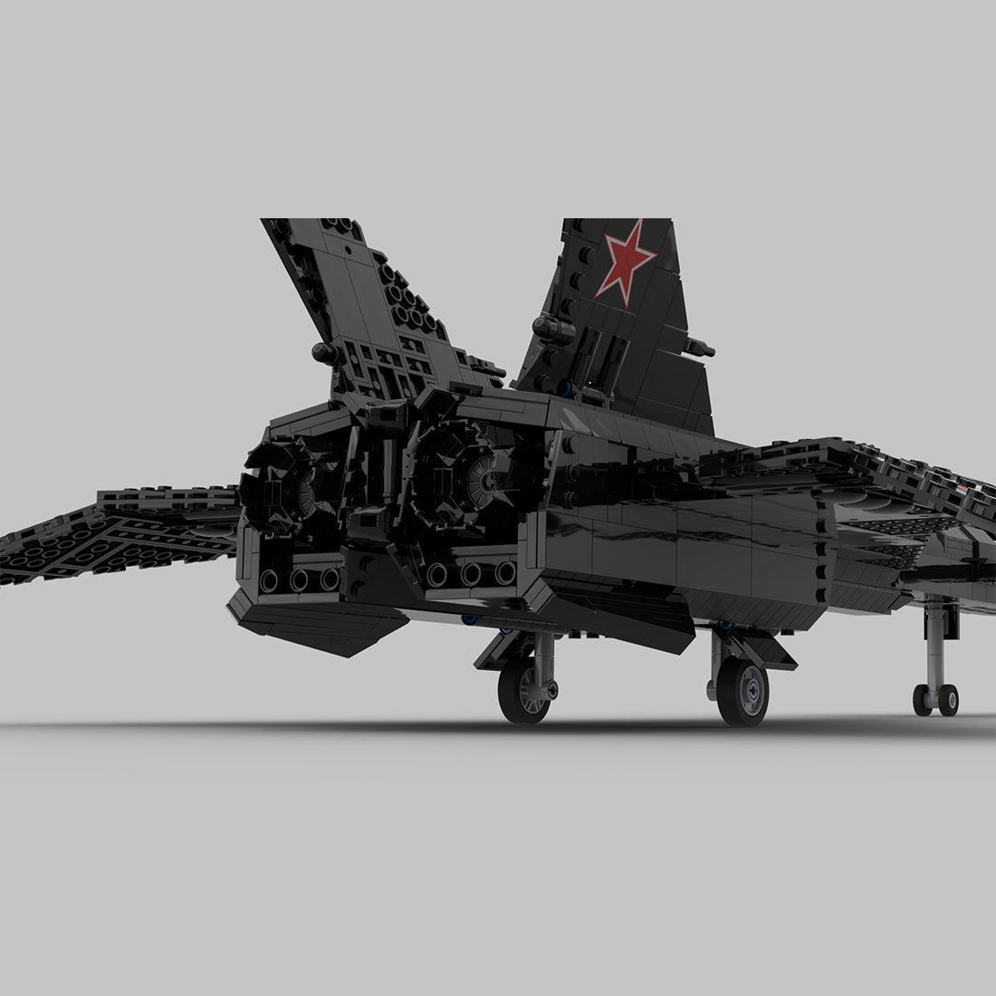 MOC - 232309 1:35 Scale MiG - 31 Firefox Klemmbausteine - LesDiy - Klemmbausteine
