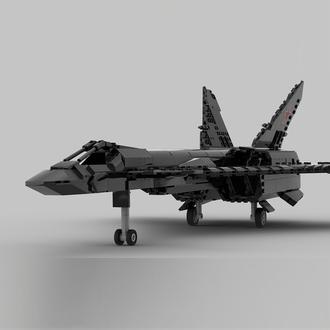 MOC - 232309 1:35 Scale MiG - 31 Firefox Klemmbausteine - LesDiy - Klemmbausteine