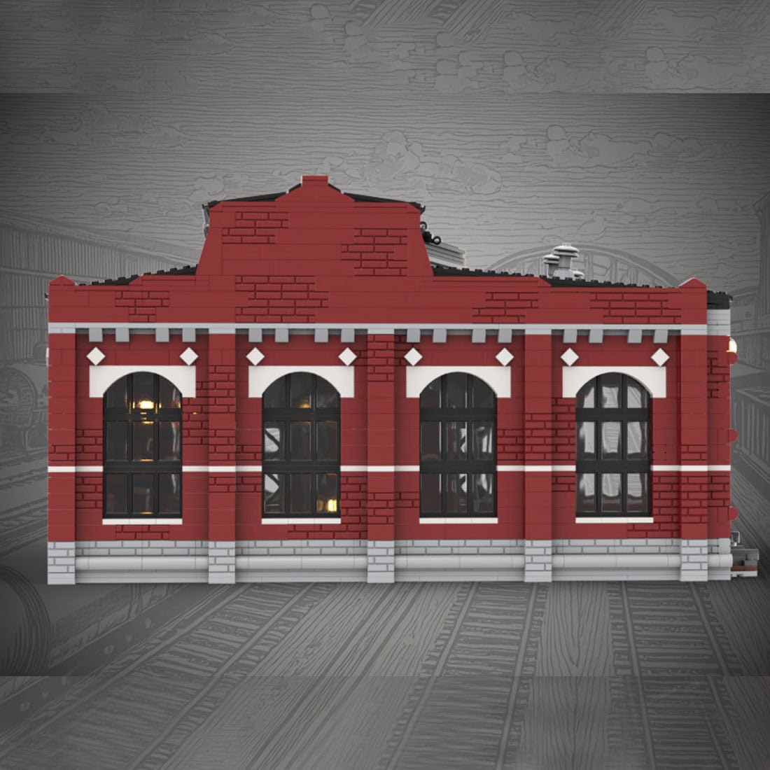 MOC - 232697 Roundhouse Klemmbausteine - LesDiy - Klemmbausteine