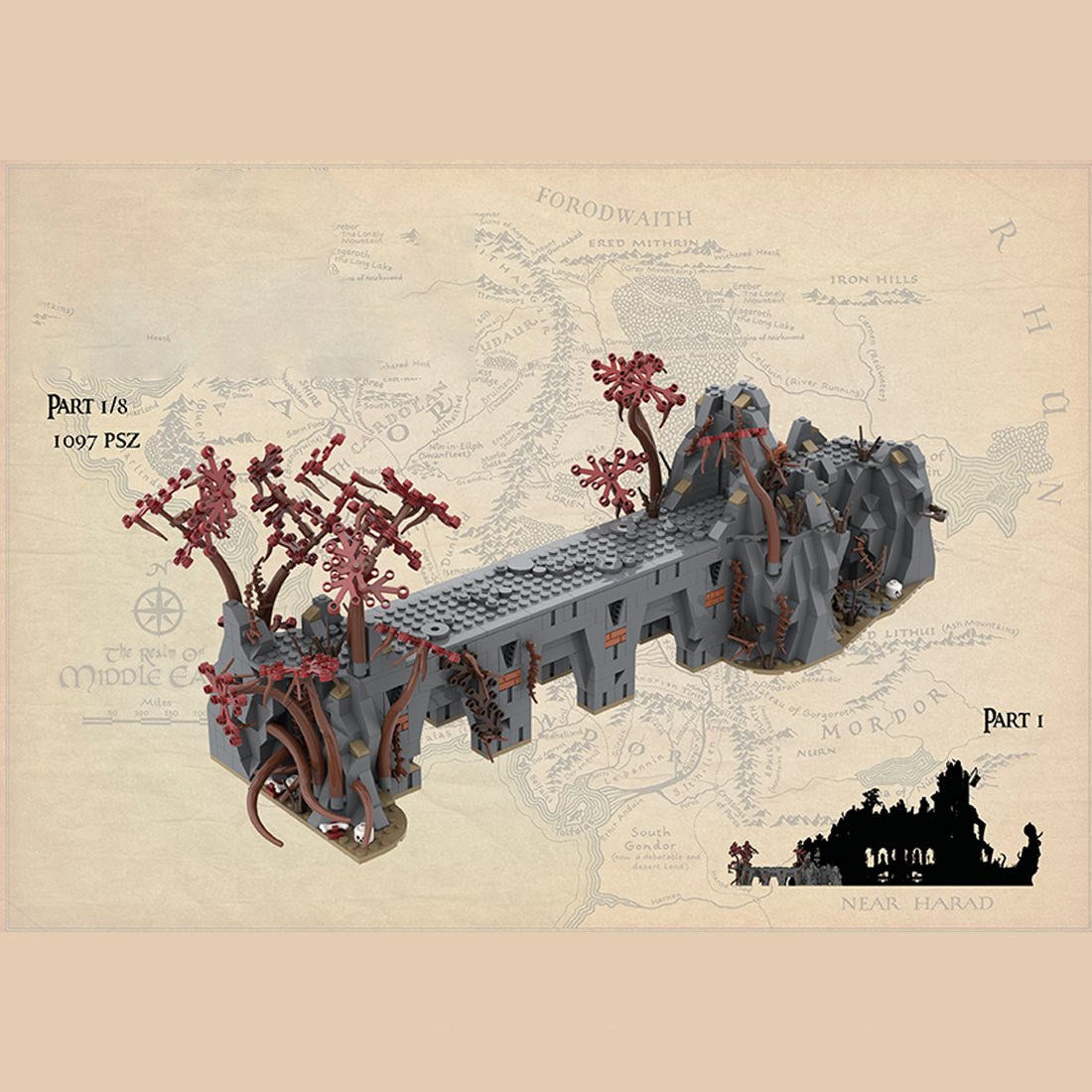 MOC - 233504 UCS Dol - Guldur - Complete Bundle Klemmbausteine - LesDiy - Klemmbausteine