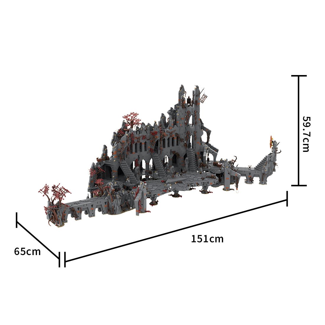 MOC - 233504 UCS Dol - Guldur - Complete Bundle Klemmbausteine - LesDiy - Klemmbausteine