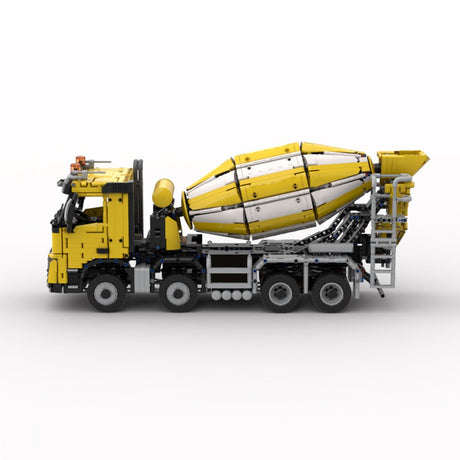 MOC - 234000 Volvo FMX cement mixer truck_8x4 Klemmbausteine - LesDiy - Klemmbausteine