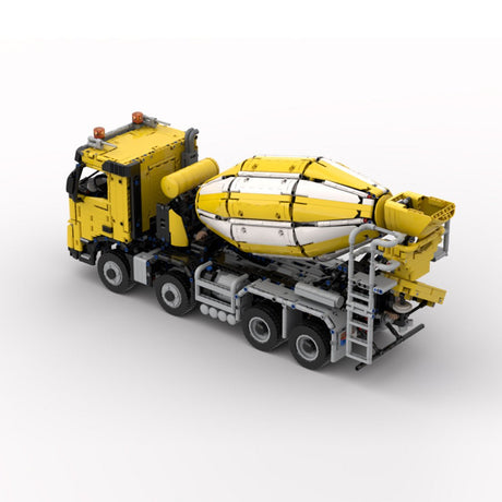 MOC - 234000 Volvo FMX cement mixer truck_8x4 Klemmbausteine - LesDiy - Klemmbausteine