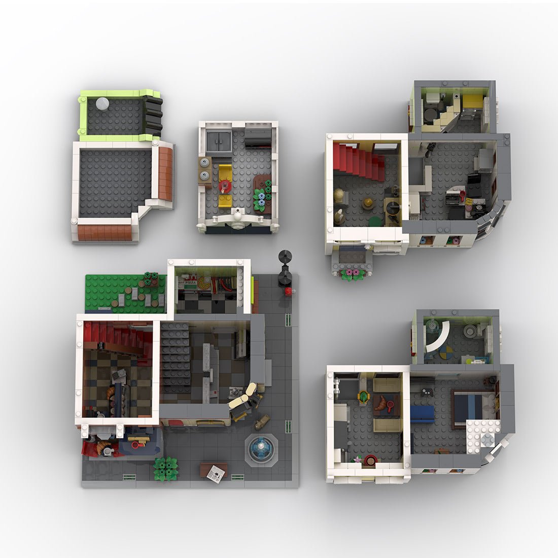 MOC - 234260 Post office on the corner Klemmbausteine - LesDiy - Klemmbausteine