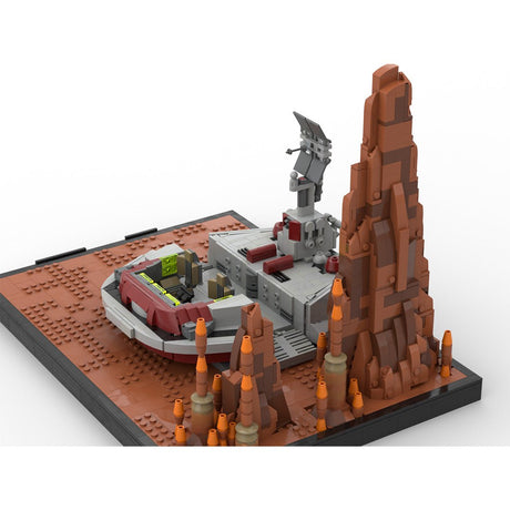 MOC-234382 Star Wars Episode II: Angriff der Klonkrieger – MOC eines vorgeschobenen Kommandostützpunkts der Republik Klemmbausteine-LesDiy-Klemmbausteine