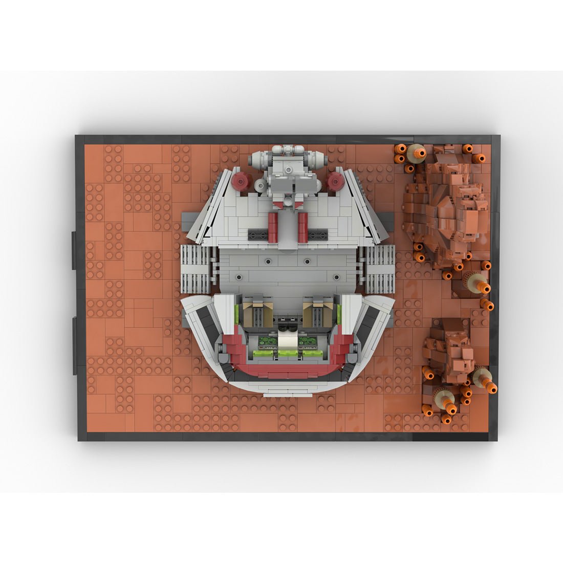 MOC-234382 Star Wars Episode II: Angriff der Klonkrieger – MOC eines vorgeschobenen Kommandostützpunkts der Republik Klemmbausteine-LesDiy-Klemmbausteine