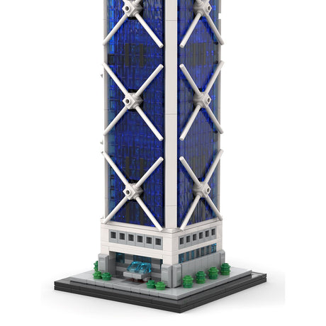 MOC - 234438 Bank of China Tower 1:800 Scale Klemmbausteine - LesDiy - Klemmbausteine
