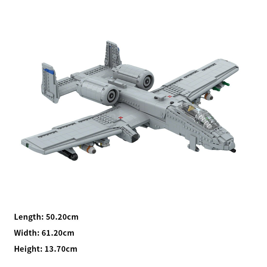 MOC - 234812 A - 10 Thunderbolt II/Warthog Klemmbausteine - LesDiy - Klemmbausteine