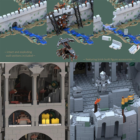 MOC - 234842 Helm's Deep - the ultimate MOD - SUPER SLIM version Klemmbausteine - LesDiy - Klemmbausteine