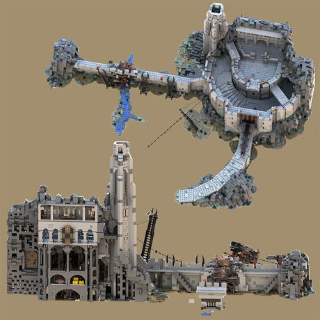 MOC - 234842Helm's Deep - the ultimate MOD - SUPER SLIM version(Lite Version) Klemmbausteine - LesDiy - Klemmbausteine