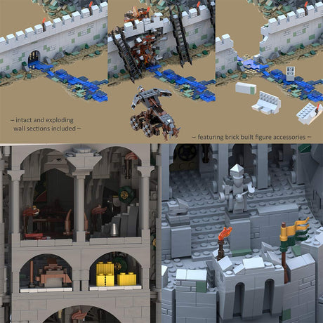 MOC - 234842Helm's Deep - the ultimate MOD - SUPER SLIM version(Lite Version) Klemmbausteine - LesDiy - Klemmbausteine