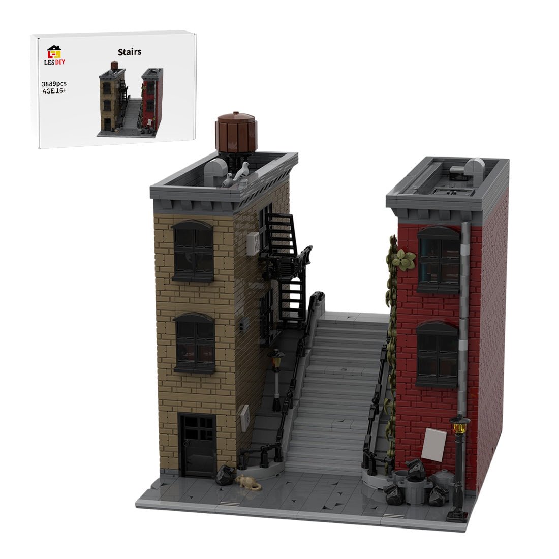 MOC-234886 Joker Stairs Klemmbausteine-LesDiy-Klemmbausteine