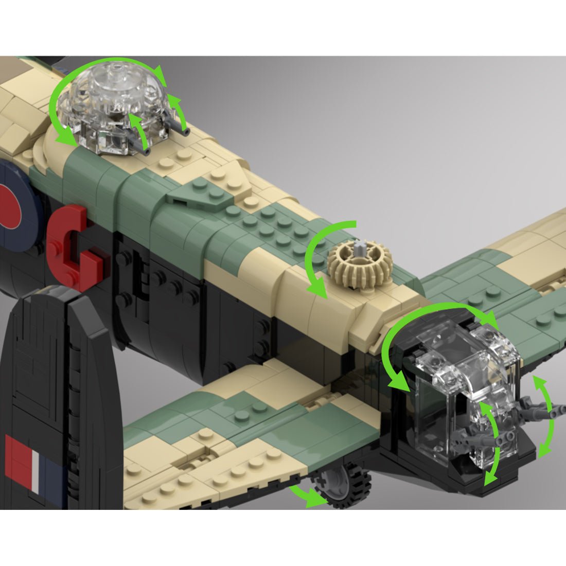 MOC - 235567 Avro Lancaster Klemmbausteine - LesDiy - Klemmbausteine