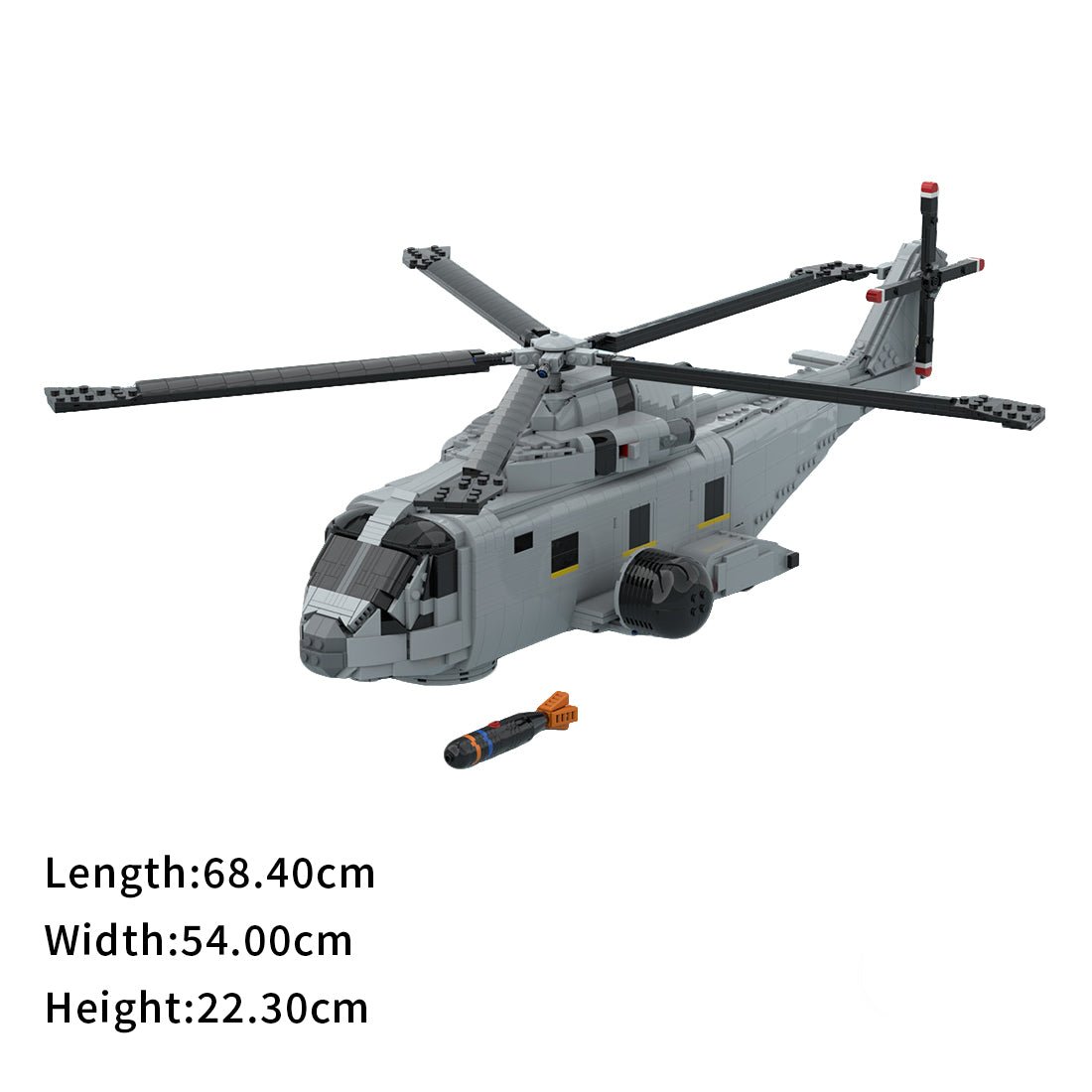 MOC - 236058 AgustaWestland AW - 101 Merlin Klemmbausteine - LesDiy - Klemmbausteine