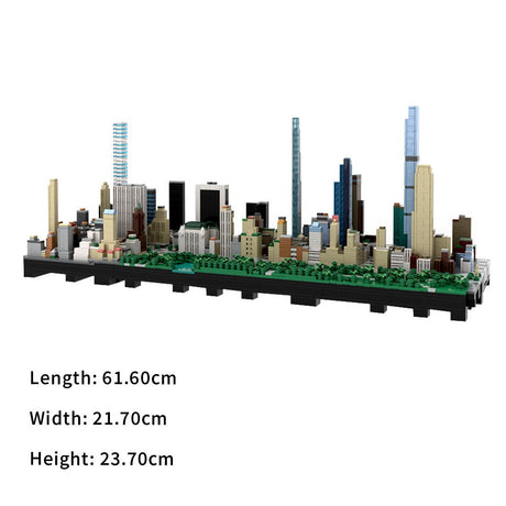 MOC - 237093 1/2000 Scale Central Park | Billionaire's Row - NYC Klemmbausteine - LesDiy - Klemmbausteine