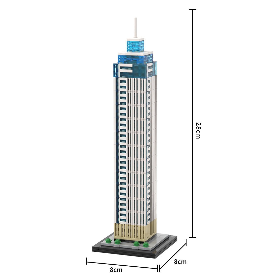 MOC - 237330 De Zalmhaven I 1:800 Scale Klemmbausteine - LesDiy - Klemmbausteine