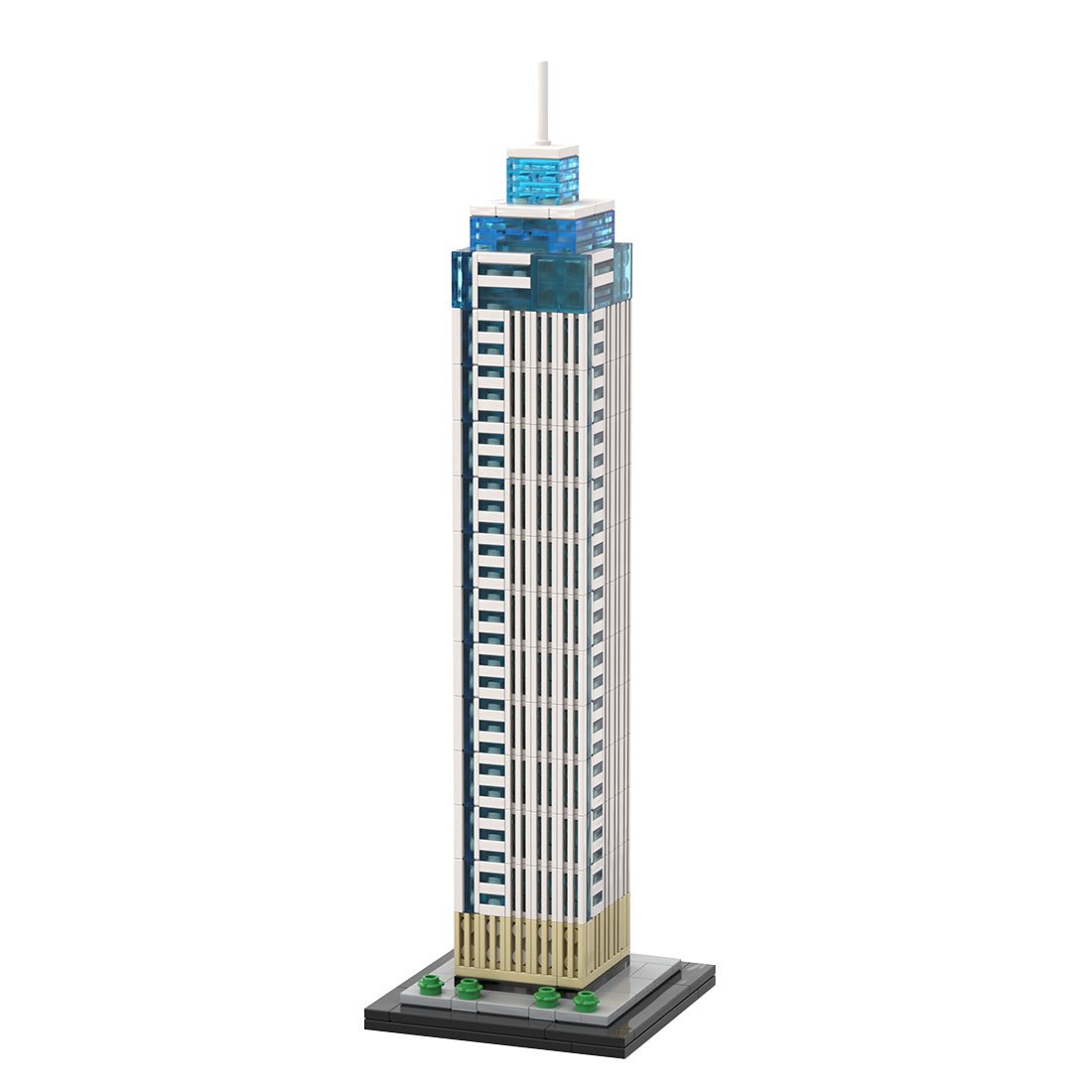 MOC - 237330 De Zalmhaven I 1:800 Scale Klemmbausteine - LesDiy - Klemmbausteine