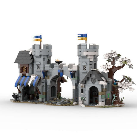 MOC - 237647 Black Falcon Castle Gate Klemmbausteine - LesDiy - Klemmbausteine