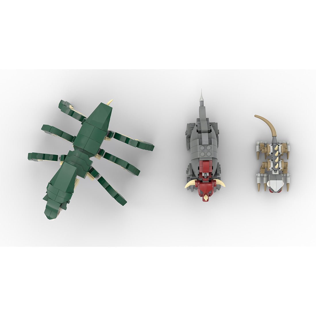 MOC-237920 SW Episode 2 Geonosian Arena Petranaki / Geonosis Beasts ( Acklay , Reek , Nexu ) Klemmbausteine-LesDiy-Klemmbausteine