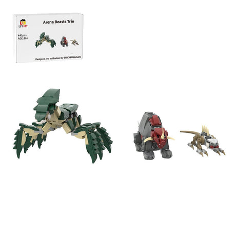 MOC-237920 SW Episode 2 Geonosian Arena Petranaki / Geonosis Beasts ( Acklay , Reek , Nexu ) Klemmbausteine-LesDiy-Klemmbausteine