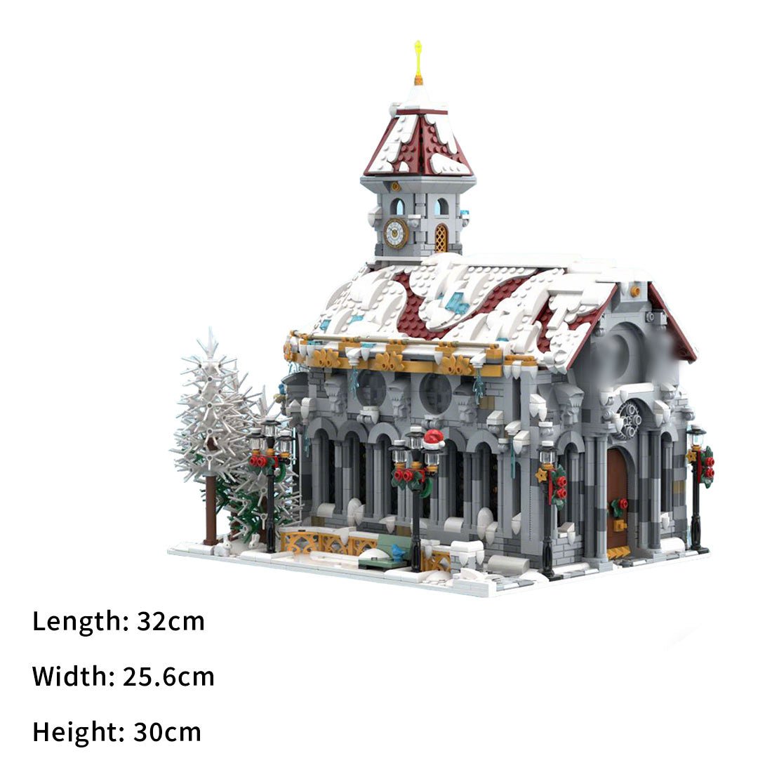 MOC - 238564 Winter Village Cathedra Klemmbausteine - LesDiy - Klemmbausteine