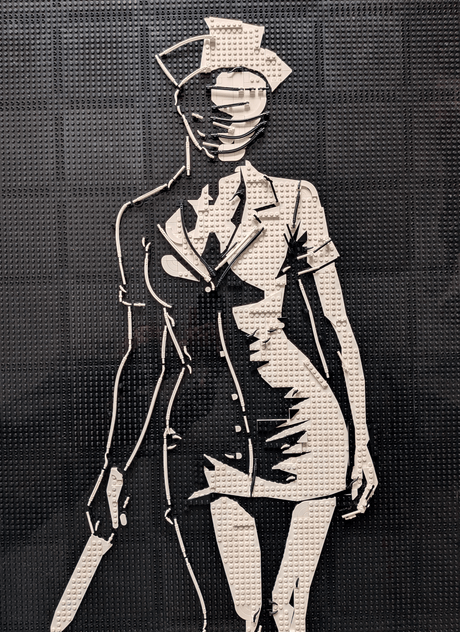 MOC - 238853 art relief of a female horror character Klemmbausteine - LesDiy - Klemmbausteine