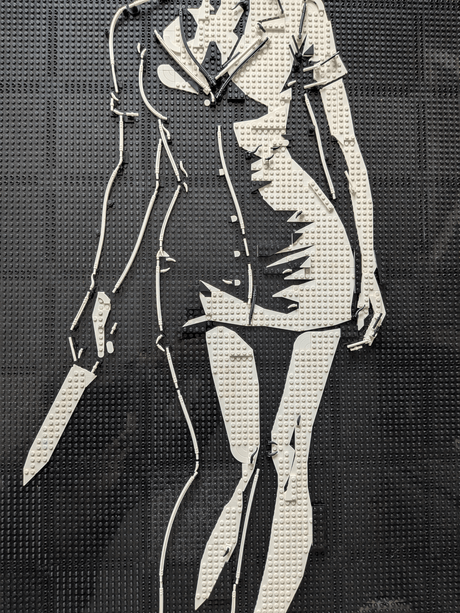 MOC - 238853 art relief of a female horror character Klemmbausteine - LesDiy - Klemmbausteine