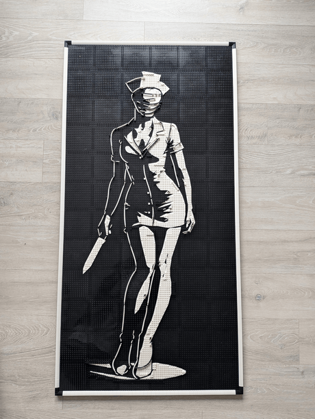 MOC - 238853 art relief of a female horror character Klemmbausteine - LesDiy - Klemmbausteine