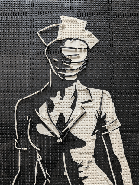 MOC - 238853 art relief of a female horror character Klemmbausteine - LesDiy - Klemmbausteine