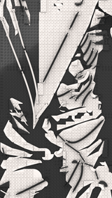 MOC - 238914 art relief of a male horror character Klemmbausteine - LesDiy - Klemmbausteine