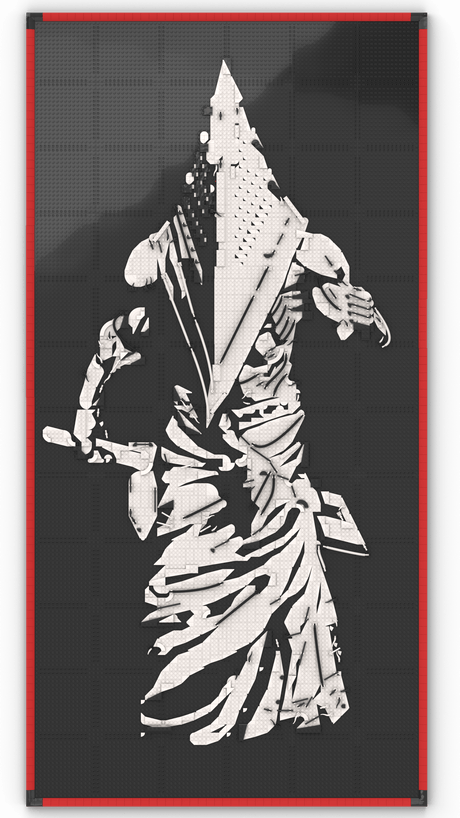 MOC - 238914 art relief of a male horror character Klemmbausteine - LesDiy - Klemmbausteine