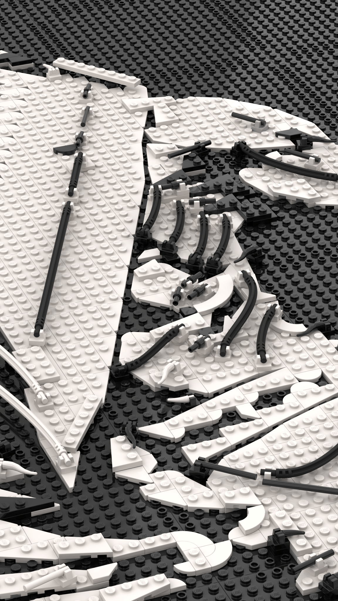 MOC - 238914 art relief of a male horror character Klemmbausteine - LesDiy - Klemmbausteine