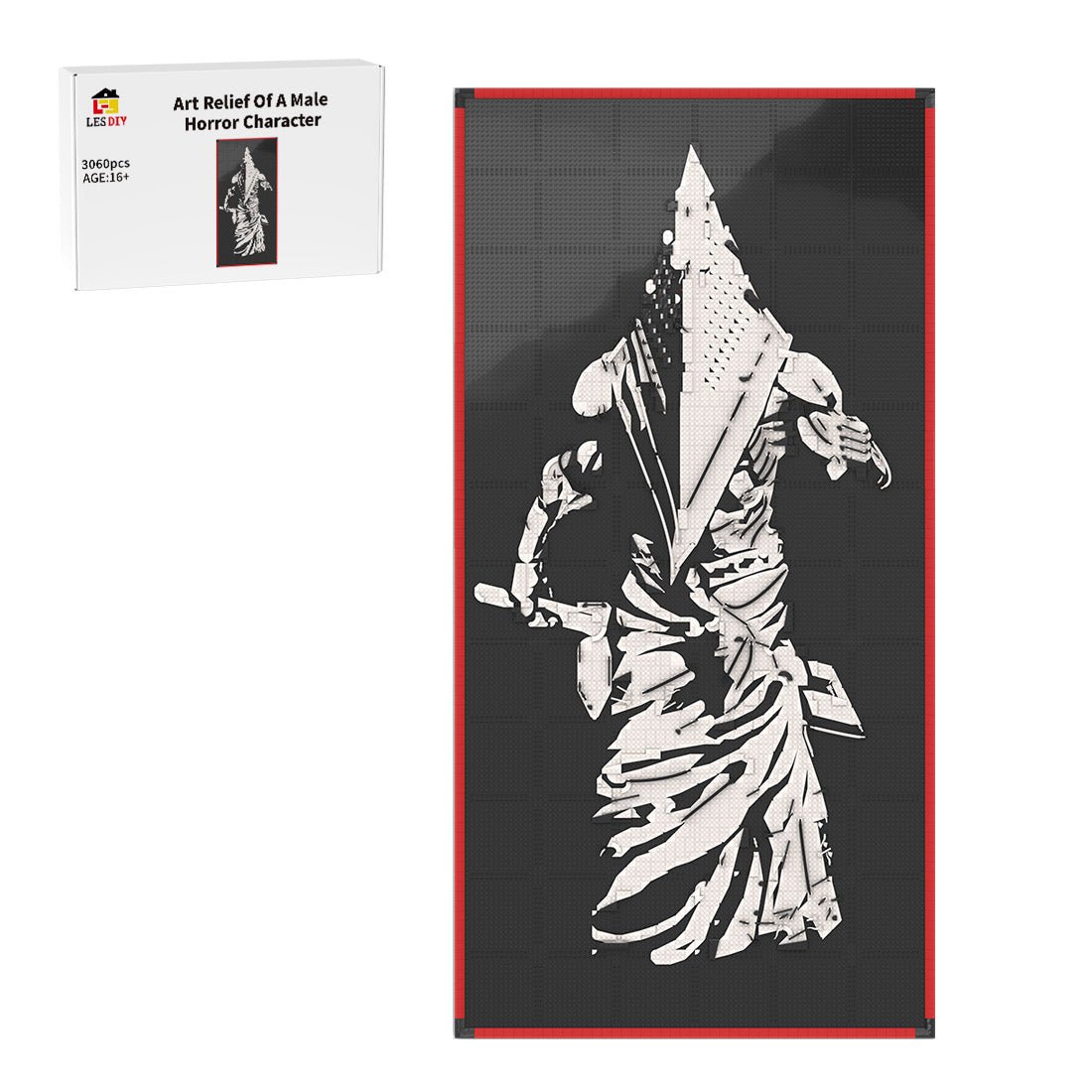 MOC - 238914 art relief of a male horror character Klemmbausteine - LesDiy - Klemmbausteine