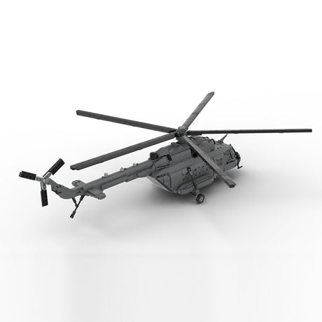 MOC - 239414 MIL Mi - 17 - 1:35 Scale Klemmbausteine(Gray) - LesDiy - Klemmbausteine