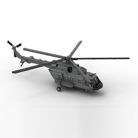 MOC - 239414 MIL Mi - 17 - 1:35 Scale Klemmbausteine(Gray) - LesDiy - Klemmbausteine