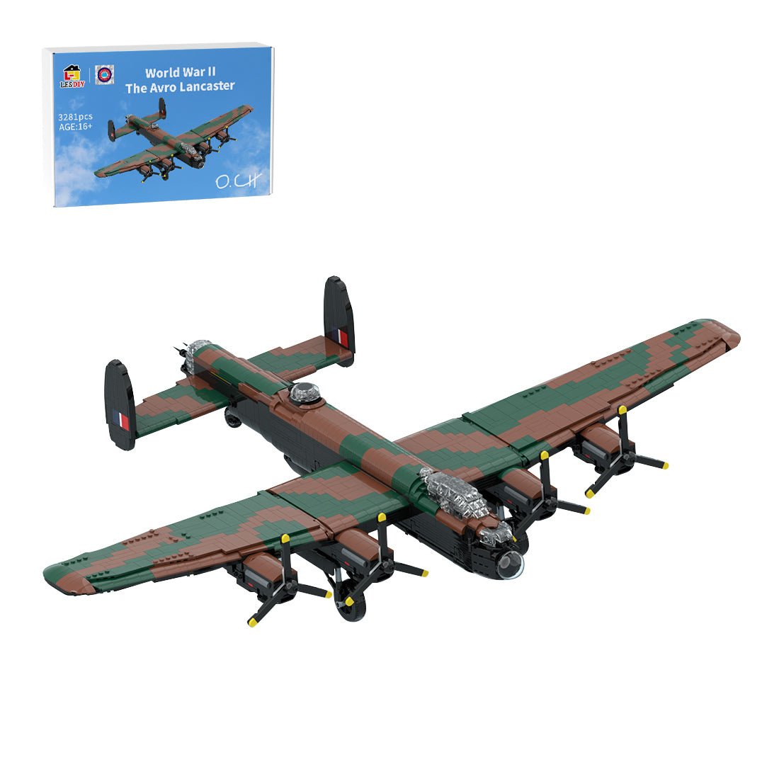 MOC - 239563 Avro Lancaster Klemmbausteine - LesDiy - Klemmbausteine